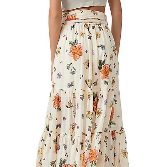 Luna Floral Print Convertible Maxi In Ivory Combo - Picture 3 of 13